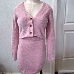 Haute Monde Fuzzy Skirt Set